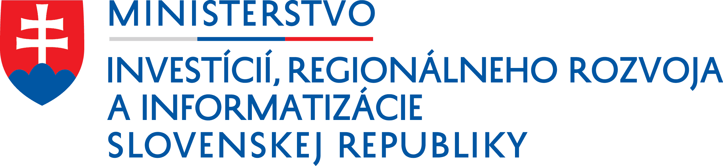 Logo Ministerstvo investícií, regionálneho rozvoja a informatizácie Slovenskej republiky